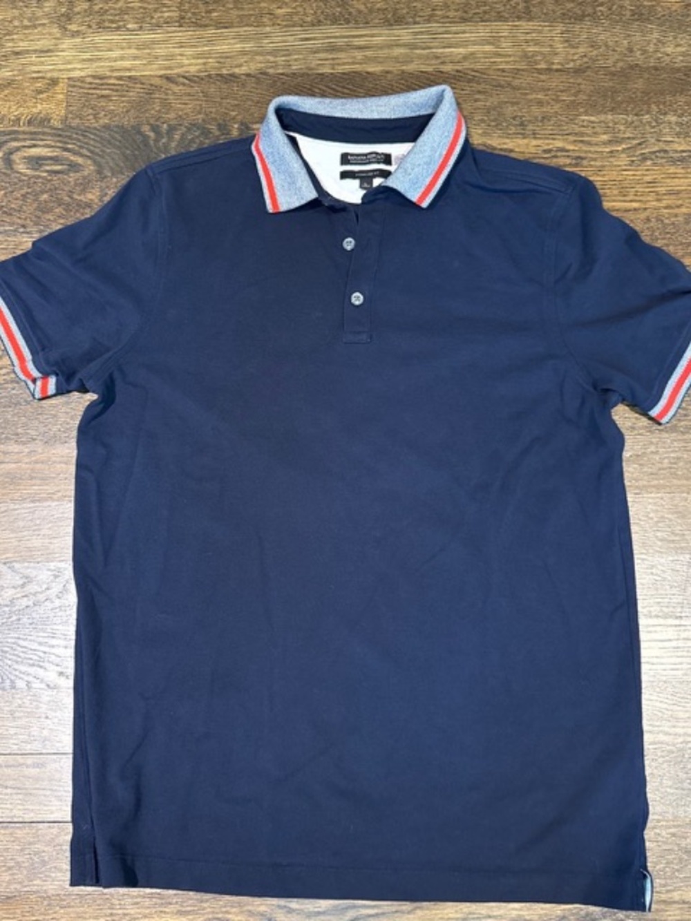 Banana Republic Navy Blue Performance Pique Polo